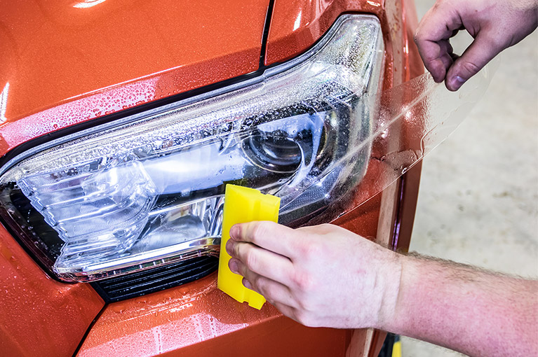 tops Automotive Pre Cut Headlight Kit Coverage Options
